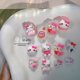 thumbnail image 2 of 20 piezas de resina con diseño de Hello Kitty para uñas, pegatinas 3D con diamantes de imitación, calcomanías Kawaii, juguetes para niños, decoración para manicura, 2 of 4