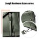 thumbnail image 5 of Bolsa cruzada de pecho con múltiples compartimentos con cremallera, correa ajustable para la cintura, material de PU duradero, almacenamiento portátil unisex para deportes y uso diario., 5 of 7