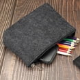 thumbnail image 5 of Unique Bargains Stationery Storage Zipper Pouch Office Organizer Dark Gray, 5 of 5