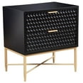 thumbnail image 2 of Home Square 2 Piece Furniture Set with Nightstand and 5-Drawer Chest in Black, 2 of 11