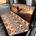 thumbnail image 2 of ZEN Aztec Eagle Car Seat Cover Rear Bench Seat Covers for Truck SUV Native Tribal Universal Fit Car Accessories Auto Bench Seat Cover, 2 of 14