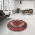thumbnail image 4 of Ahgly Company Machine Washable Indoor Rectangle Traditional Dark Almond Brown Area Rugs, 7' x 9', 4 of 7