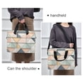 thumbnail image 6 of FORMRS 16" Laptop Bag Carrying Sleeve Case with Handle Travel Shoulder Briefcase, Pink Geometric, 6 of 8