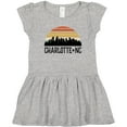 thumbnail image 3 of Inktastic Charlotte North Carolina Skyline Girls Toddler Dress, 3 of 5