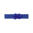 thumbnail image 1 of Cinturón Elástico Ancho de Doble Flor Grande INSPIRE CHIC para Mujeres, Cinturones Chunky para Vestido Hasta 70cm/27.55" Azul Real, 1 of 6