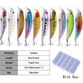 thumbnail image 2 of Ksopiavobs Jerkbait Fishing Lures Jerk Baits for Bass Fishing Jerk Bait Minnow Lures with Tackle Box for Freshwater Saltwater,10pcs, 2 of 7
