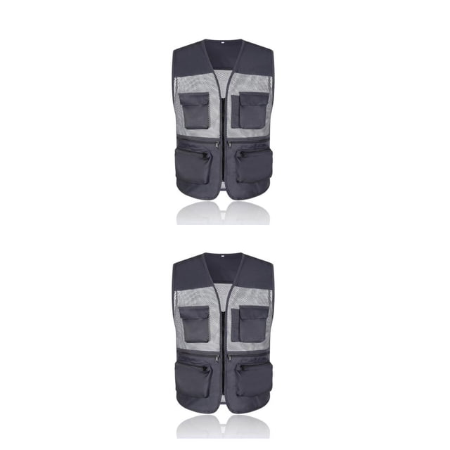 Soidarity NERIES chaqueta de pesca profesional ventilar múltiples tamaños multicolor cremallera chaleco accesorios camisas para hombres gris / l Type1 NO1 Soidarity CBP590070