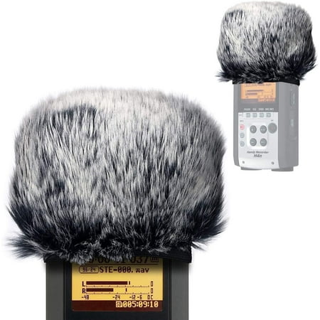 Furry Outdoor Microphone Windscreen Muff for Zoom H4N Pro Portable Digital Recorders Zoom Mic Windscreen Fur Windshield Dead Cat Wind Cover Pop Filter by SUNMON