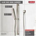 thumbnail image 2 of Delta 51567 Angular 1.75 GPM Single Function Hand Shower On Slide Bar - Lumicoat Chrome, 2 of 7