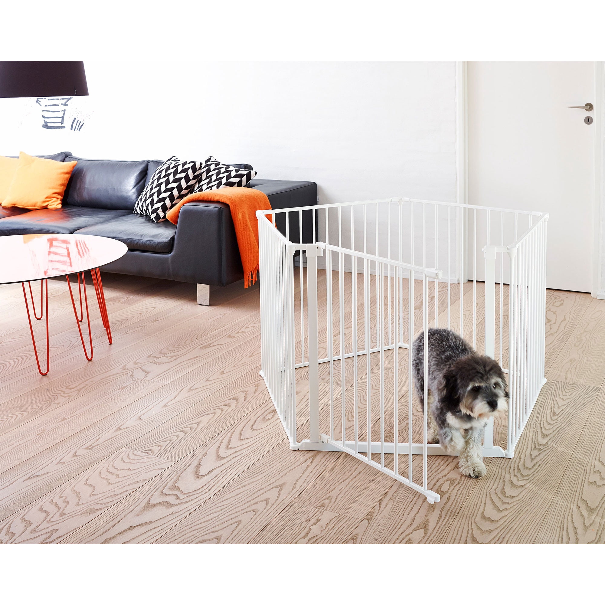 Scandinavian Pet Design Pet Flex System XXL Wall Mounted Dog Gate, White