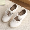 thumbnail image 5 of PLHWHYQ Girls Everyday Wear Sneakers for Little Girls with Bow | Comfortable Soft Sole Fashion Casual Shoes for Daily Activities White-e 6-6.5 Years, 5 of 7