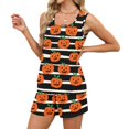 thumbnail image 6 of Women's Pajama Sets Halloween Print Sleeveless 2 Piece Set Tank Top and Shorts for Parties and Everyday Casual Outfits 09 3Xl, 6 of 6
