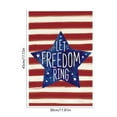 thumbnail image 2 of BiFandian Independence Day Garden Flag, Double Sided Stars and Stripes Yard Flag, Patriotic Themed Camper Decor for 4th of July, Decoration Flag for Garden, Yard, House Outdoor, 2 of 6