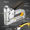 thumbnail image 2 of Topsome Upholstery 4 in 1 Staple Gun Heavy Duty with 4000 Staples, Staple Remover and Gloves, Manual Adjustment Stapler Gun for Wood, Crafts, Wall, Arts, DIY, Decoration, 2 of 7