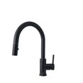 thumbnail image 1 of Stylish Modena Single-Handle Matte Black Pull Down Kitchen Faucet K-131N, 1 of 12