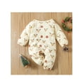 thumbnail image 3 of Gureui Infant Baby Girls Boys Cute Cartoon Elk Print Long Sleeve Romper Christmas Jumpsuit Playsuit, 3 of 7