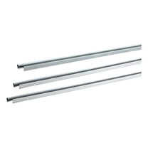 Door Seal Kit - Silver Aluminum & Vinyl - Nail-On Top & Sides - Weather Stripping for Doors - Draft, Dust & Insect Protection - 36" & 84" Lengths