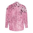 thumbnail image 5 of Raeneomay Long Sleeve Shirts for Men Printed Long Sleeved Button Up Lapel Top, 5 of 5