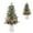 (C) 3FT, variant on Eastvita 2Pcs 3FT (F) Snow Flocked Christmas Tree, 78 Lights, 8 Lighting Modes, Hinged Base, Artificial Holiday Decor