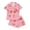 00@Pink959, variant on Elegyee Toddler Girl's Halloween Pajama Set Pumpkin Print Short Sleeves Top Shorts Kids Loungewear, Blue, Size 3-4