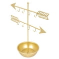 thumbnail image 4 of Milisten Necklace Display Holder 1Set Jewelry Stand Golden Iron Material 9.43X7.47X3.73 In, 4 of 8