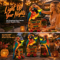 thumbnail image 6 of Solar-Powered Parrot Garden Light, Whimsical Yard Decor and Patio with Lamp, Waterproof Patio Decorations for Lawn, Backyard, Pool, Party D, 6 of 8