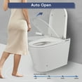 thumbnail image 6 of Alvantor Tankless Smart Toilet w/ Built-in Bidet, Wider Bidet with Heated Seat, Auto Open & Close, Warm Water and Dry, Foot Sensor, Display, Remote Control, White, 6 of 11