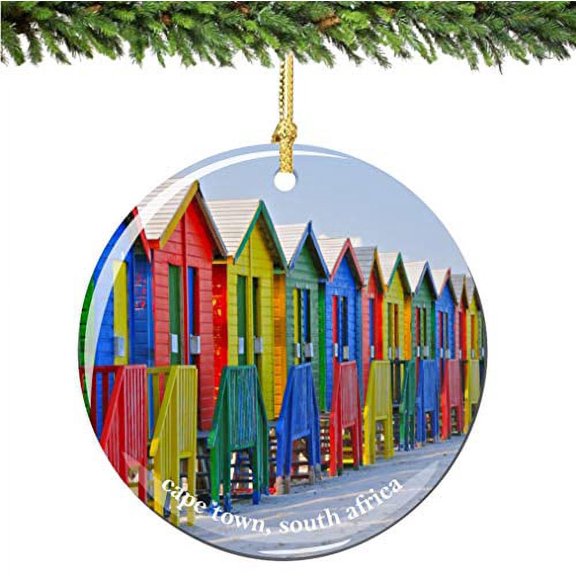 City-Souvenirs South Africa Cape Town Christmas Ornament Porcelain Double Sided 2.75 Inches