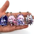 thumbnail image 1 of 1pc Anime Figure Charm Keychain Cute Cartoon Keyring Bag, Suitcase Accessory Phone Pendant Car Ornament, 1 of 5