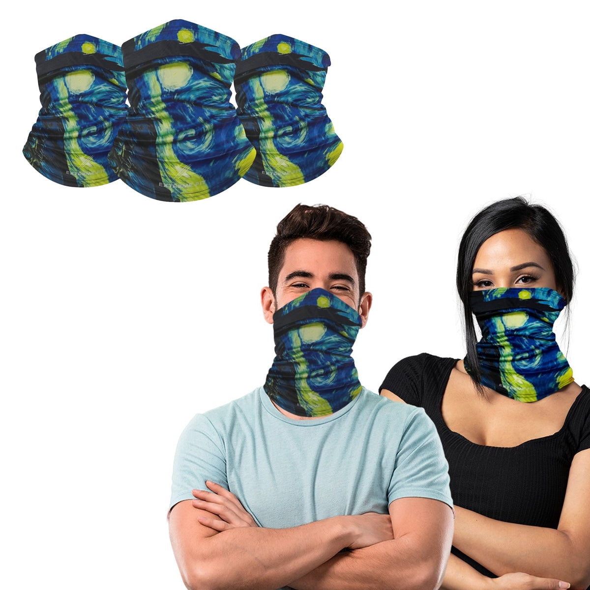 3-Pack Neck Gaiter - Famous Painting