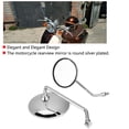 thumbnail image 3 of Motorcycle Mirror,2Pcs 10mm Round Plating Silver Motorcycle Rear Mirror Left And Right Side Rearview Mirror, 3 of 8