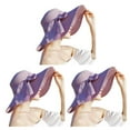 thumbnail image 4 of Sombrero flexible de ala grande Sonducket para mujer paja ecológico morado claro, 4 of 6