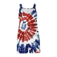 thumbnail image 5 of Moxiu Womens American Flag Overalls Shorts 4th of July Sleeveless Festival Patriotic Rompers Loose Independence Day Adjustable Strap Short Overall 2025 Blue,XXL, 5 of 5
