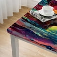 thumbnail image 5 of BANET Artistic Forest Fitted Picnic Table Cover with Bench Covers ，Camping Tablecloth Waterproof and oilproof Lightweight with Elastic Edge for Indoor Outdoor Patio white, 5 of 8