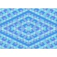 thumbnail image 1 of Ahgly Company Machine Washable Indoor Rectangle Transitional DodgerBlue Area Rugs, 7' x 9', 1 of 7