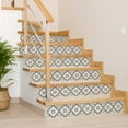 thumbnail image 4 of Mi Alma Removable Vinyl Floral Black Gray Backsplash Tile Stickers, 24pcs, 4 of 10