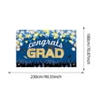 thumbnail image 2 of Graduation Banner Durable Polyester Black Gold Design Wrinkle Resistant for Photo Booth Party Classroom Ceremony, 2 of 3