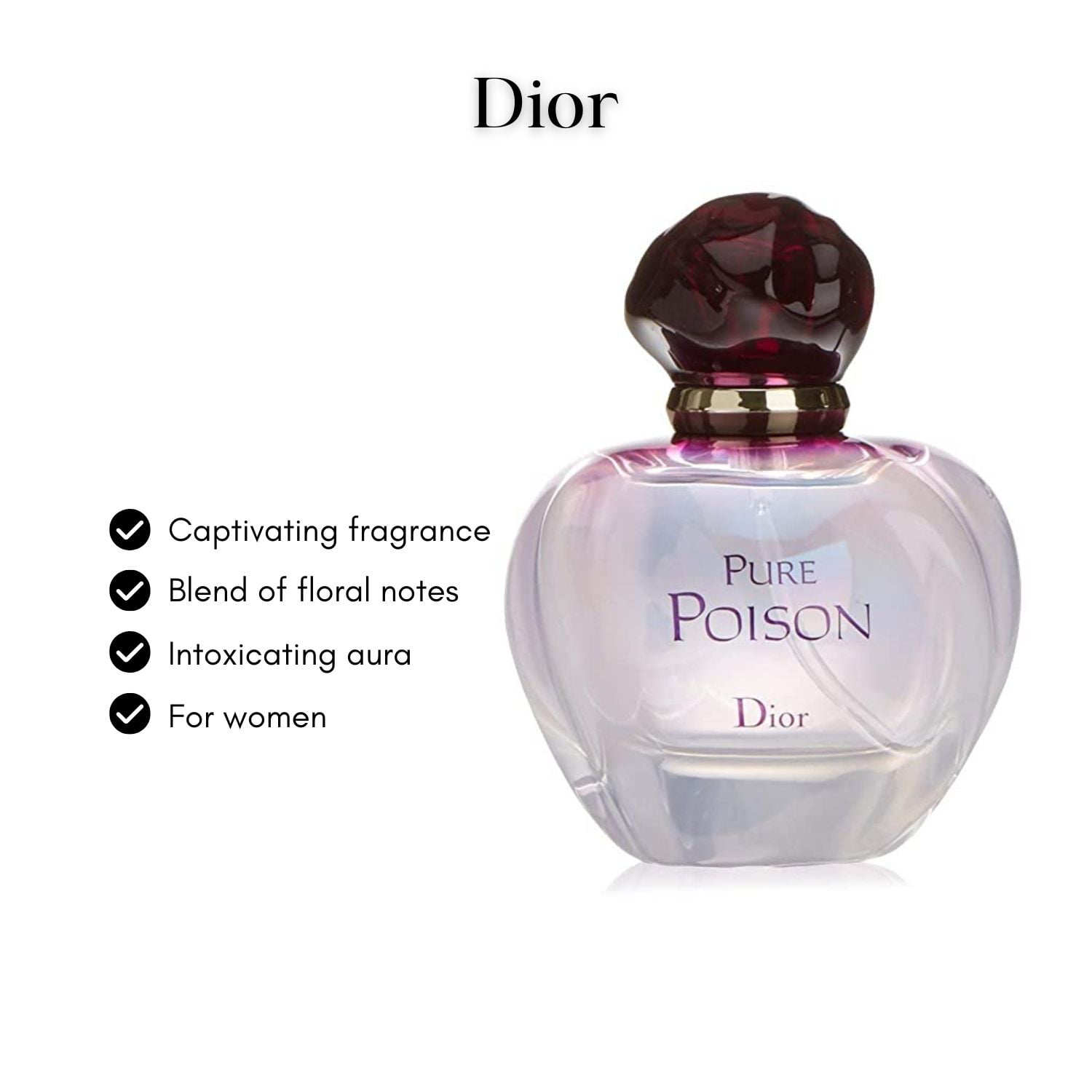  Christian Dior Pure Poison EDP Perfume 100ml : Eau De Parfums  : Health & Household