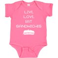 thumbnail image 3 of Inktastic Live Love Sandwiches Boys or Girls Baby Bodysuit, 3 of 5