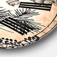 thumbnail image 3 of Designart 'Floral pattern with birds' Traditional Wall Clock, 3 of 3