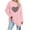 Pink, variant on IROINNID Savings Long Sleeve T-Shirts for Women Classic Floral Print Crewneck Loose Tops Blouses Shirt,Gray