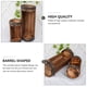 thumbnail image 4 of Juego de 2 macetas de madera carbonizada anticorrosiva de medio barril., 4 of 7