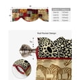 thumbnail image 5 of African Ethnic Style Window Curtain Kitchen Cabinet Coffee Tie-Up Valance Curtain Rod Pocket Short Curtain, 5 of 6