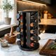 thumbnail image 1 of Especiero Giratorio 360º, Organizador para Cocina, Especiero con 20 Frascos de Vidrio, 5 Niveles, Especie de Cocina, Estante Organizador de Especias, 34 * 22 * 22 cm (Negro),Negro, 1 of 6