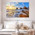 thumbnail image 2 of Elephant Stock Coastal Ursa Beach Wall Art - Horizontal Canvas Wall Art - Living Room Wall Decor - Beach Canvas - Brown And Gray Decor - 51" x 34", 2 of 4