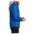 thumbnail image 3 of Womens Long Sleeve Easy Care Cotton/Polyester Shirt Strong Blue 5XL, 3 of 6