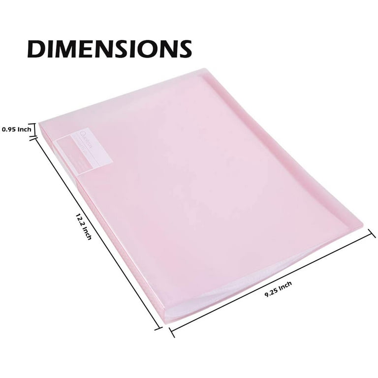 11.5x8.5presentation Book 40 Clear Pockets Sleeves Protectors Art  Portfolio Clear Book For Artwork, Report Sheet, Letter 8.5x11.5inch)