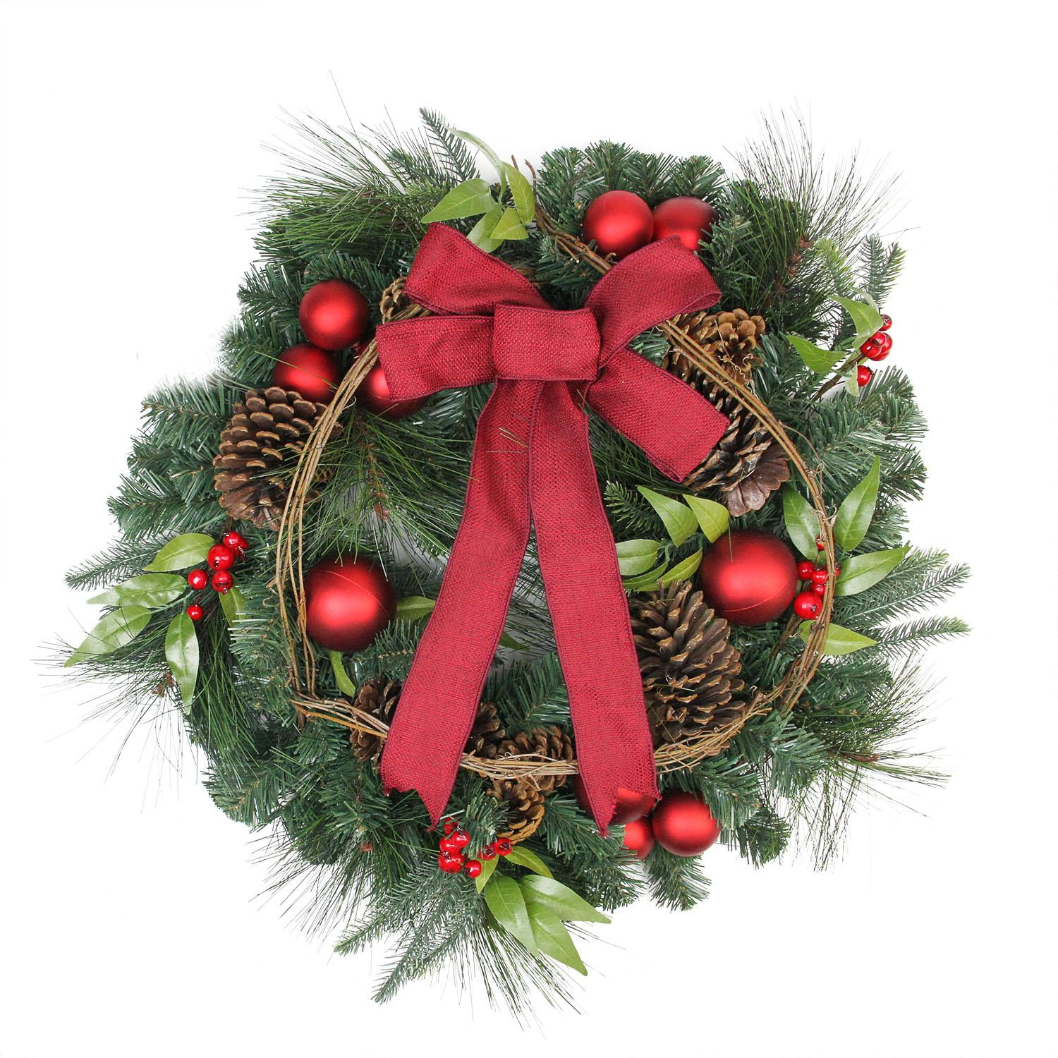 24 pine with red