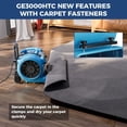 thumbnail image 6 of ALORAIR 3000 CFM Air Mover Blower Fan for Industrial, Floor Drying Fan, Carpet Dryer - Timer, Handle Wheelkit, Carpet Buckles, Stackable, for Water Damage Restoration and Plumbing - GE3000HTC, 6 of 10