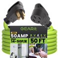 thumbnail image 1 of Cable de extensión GearIt de 50 amperios para vehículos recreativos y vehículos eléctricos Tesla de 15 m y 250 V, 1 of 8